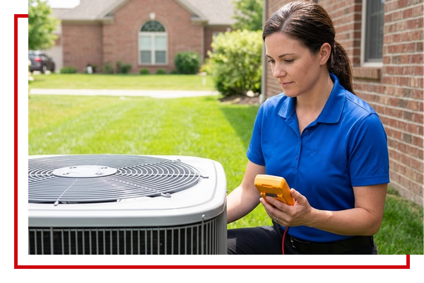 2 Ac Repair In Atlantic Beach repair technician running diagnostics