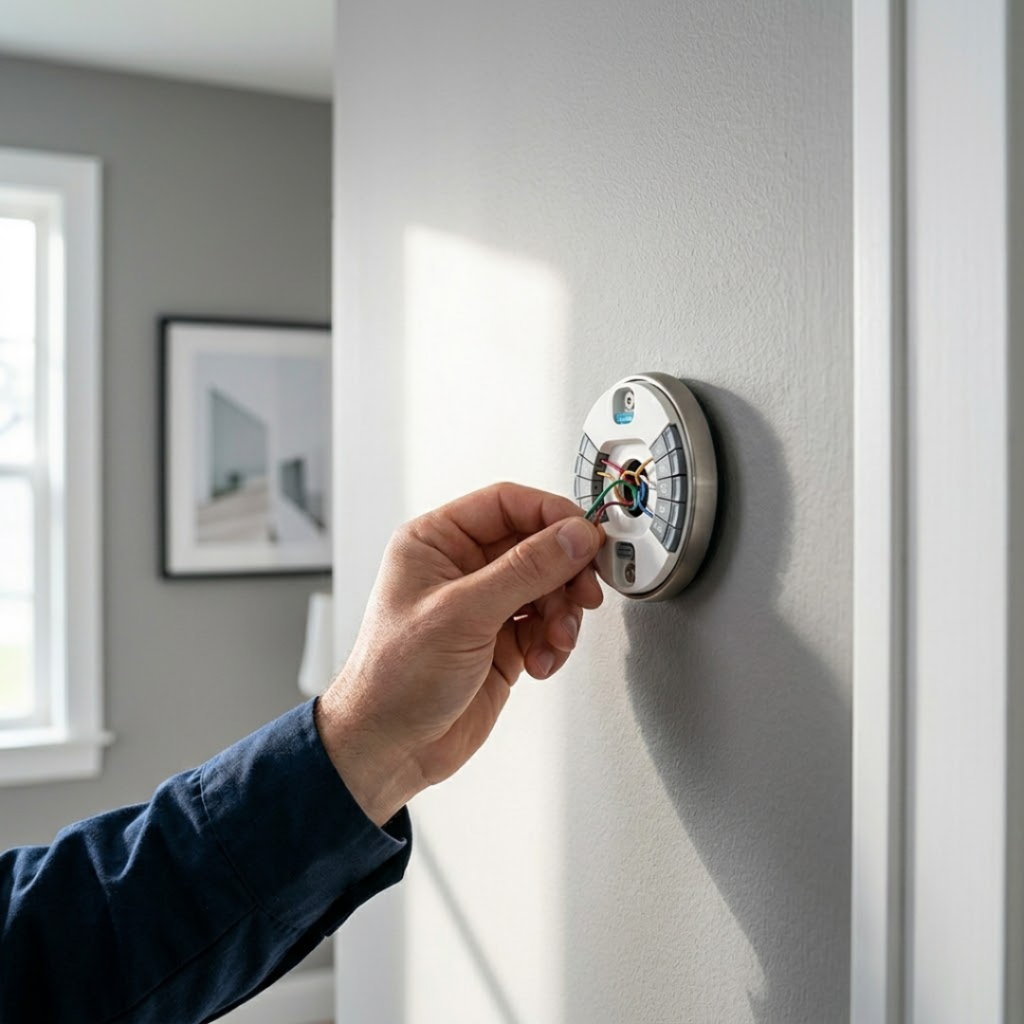 4-ac-installation-in-jacksonville-beach-1024x1024 installing a thermostat